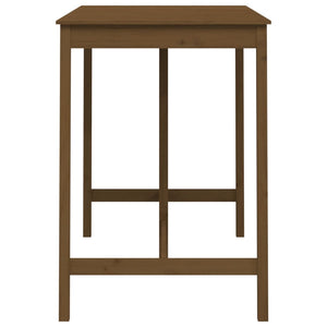 Tavolo da Bar Ambra 140x80x110 cm in Legno Massello di Pino