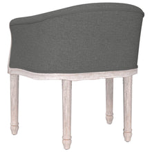 Load image into Gallery viewer, Poltroncina Stile Francese Grigio Scuro in Tessuto