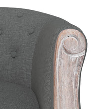 Load image into Gallery viewer, Poltroncina Stile Francese Grigio Scuro in Tessuto