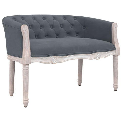 Divanetto  Grigio Scuro 98x56x69 cm in Velluto