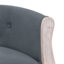 Load image into Gallery viewer, Divanetto  Grigio Scuro 98x56x69 cm in Velluto