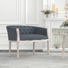 Load image into Gallery viewer, Divanetto  Grigio Scuro 98x56x69 cm in Velluto
