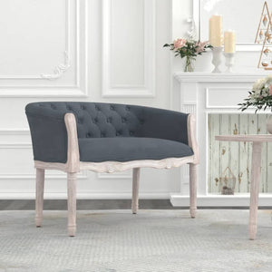 Divanetto  Grigio Scuro 98x56x69 cm in Velluto