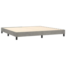 Indlæs billede til gallerivisning Letto Matrimoniale (con Materasso) Grigio Chiaro 200x200cm Velluto