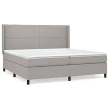 Indlæs billede til gallerivisning Letto Matrimoniale (con Materasso) Grigio Chiaro 200x200cm Tessuto