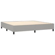 Indlæs billede til gallerivisning Letto Matrimoniale (con Materasso) Grigio Chiaro 200x200cm Tessuto