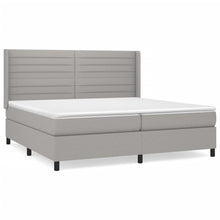 Indlæs billede til gallerivisning Letto Matrimoniale (con Materasso) Grigio Chiaro 200x200cm Tessuto