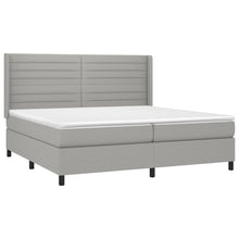 Indlæs billede til gallerivisning Letto Matrimoniale (con Materasso) Grigio Chiaro 200x200cm Tessuto