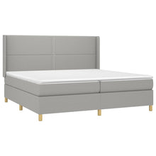 Indlæs billede til gallerivisning Letto Matrimoniale (con Materasso) Grigio Chiaro 200x200cm Tessuto