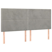 Indlæs billede til gallerivisning Letto Matrimoniale (con Materasso) Grigio Chiaro 200x200cm Velluto