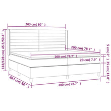 Load image into Gallery viewer, Letto Matrimoniale (con Materasso) Grigio Chiaro 200x200cm Velluto