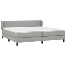 Load image into Gallery viewer, Letto Matrimoniale (con Materasso) Grigio Chiaro 200x200cm Tessuto
