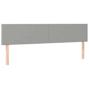 Letto Matrimoniale (con Materasso) Grigio Chiaro 200x200cm Tessuto