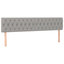 Indlæs billede til gallerivisning Letto Matrimoniale (con Materasso) Grigio Chiaro 200x200cm Tessuto