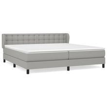 Indlæs billede til gallerivisning Letto Matrimoniale (con Materasso) Grigio Chiaro 200x200cm Tessuto