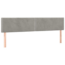 Carica l&#39;immagine nel visualizzatore di Gallery, Letto Matrimoniale (con Materasso) Grigio Chiaro 180x200cm Velluto