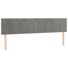 Carica l&#39;immagine nel visualizzatore di Gallery, Letto Matrimoniale (con Materasso) Grigio Chiaro 180x200cm Velluto