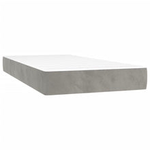 Indlæs billede til gallerivisning Letto Matrimoniale (con Materasso) Grigio Chiaro 200x200cm Velluto