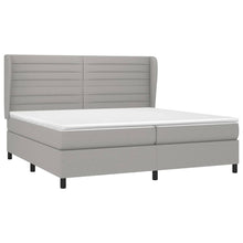 Indlæs billede til gallerivisning Letto Matrimoniale (con Materasso) Grigio Chiaro 200x200cm Tessuto
