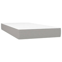 Indlæs billede til gallerivisning Letto Matrimoniale (con Materasso) Grigio Chiaro 200x200cm Tessuto