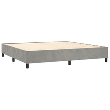 Indlæs billede til gallerivisning Letto Matrimoniale (con Materasso) Grigio Chiaro 200x200cm Velluto