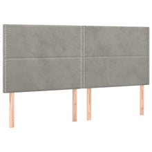 Indlæs billede til gallerivisning Letto Matrimoniale (con Materasso) Grigio Chiaro 200x200cm Velluto