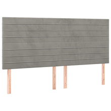 Load image into Gallery viewer, Letto Matrimoniale (con Materasso) Grigio Chiaro 200x200cm Velluto