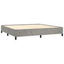 Indlæs billede til gallerivisning Letto Matrimoniale (con Materasso) Grigio Chiaro 200x200cm Velluto
