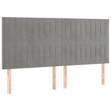 Indlæs billede til gallerivisning Letto Matrimoniale (con Materasso) Grigio Chiaro 200x200cm Velluto