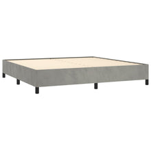 Indlæs billede til gallerivisning Letto Matrimoniale (con Materasso) Grigio Chiaro 200x200cm Velluto