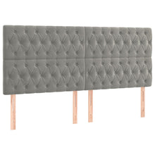 Indlæs billede til gallerivisning Letto Matrimoniale (con Materasso) Grigio Chiaro 200x200cm Velluto