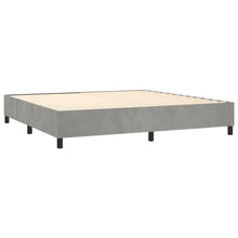 Indlæs billede til gallerivisning Letto Matrimoniale (con Materasso) Grigio Chiaro 200x200cm Velluto