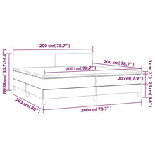 Load image into Gallery viewer, Letto Matrimoniale (con Materasso) Grigio Chiaro 200x200cm Velluto