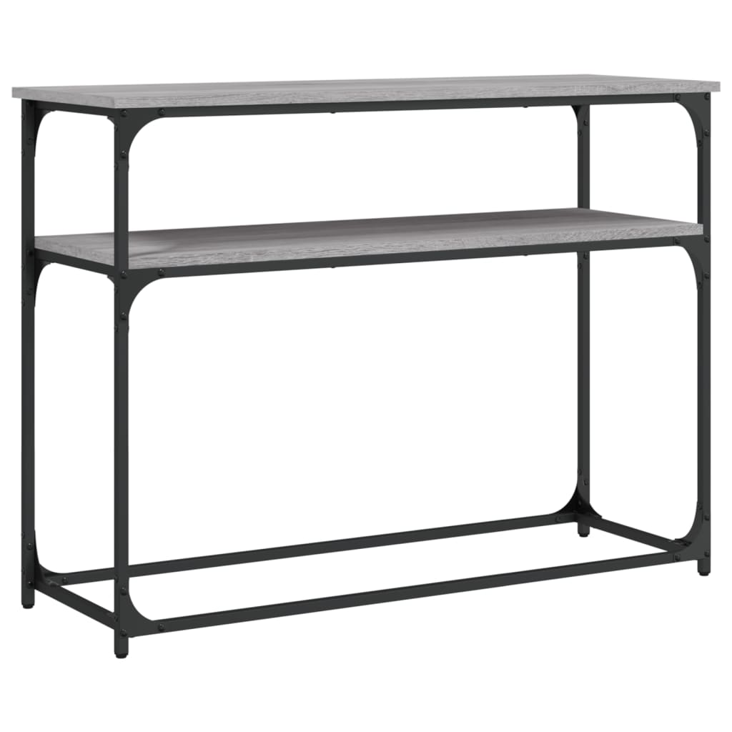 Mobiletto Consolle Grigio Sonoma 100x35,5x75cm Legno Multistrato