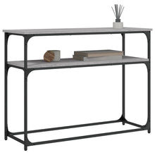 Carica l&#39;immagine nel visualizzatore di Gallery, Mobiletto Consolle Grigio Sonoma 100x35,5x75cm Legno Multistrato