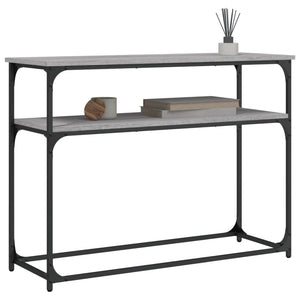 Mobiletto Consolle Grigio Sonoma 100x35,5x75cm Legno Multistrato