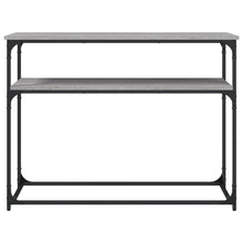 Carica l&#39;immagine nel visualizzatore di Gallery, Mobiletto Consolle Grigio Sonoma 100x35,5x75cm Legno Multistrato