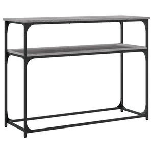 Mobiletto Consolle Grigio Sonoma 100x35,5x75cm Legno Multistrato