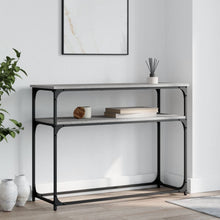 Carica l&#39;immagine nel visualizzatore di Gallery, Mobiletto Consolle Grigio Sonoma 100x35,5x75cm Legno Multistrato
