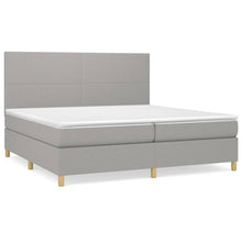 Indlæs billede til gallerivisning Letto Matrimoniale (con Materasso) Grigio Chiaro 200x200cm Tessuto