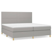 Indlæs billede til gallerivisning Letto Matrimoniale (con Materasso) Grigio Chiaro 200x200cm Tessuto