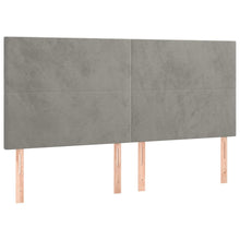 Load image into Gallery viewer, Letto Matrimoniale (con Materasso) Grigio Chiaro 200x200cm Velluto