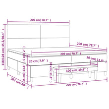 Load image into Gallery viewer, Letto Matrimoniale (con Materasso) Grigio Chiaro 200x200cm Velluto