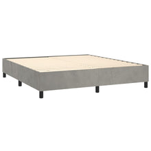 Indlæs billede til gallerivisning Letto Matrimoniale (con Materasso) Grigio Chiaro 200x200cm Velluto