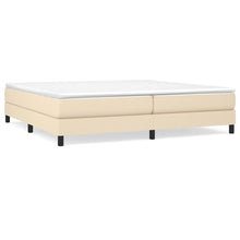 Load image into Gallery viewer, Letto Matrimoniale (con Materasso) Crema 200x200 cm in Tessuto