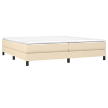 Load image into Gallery viewer, Letto Matrimoniale (con Materasso) Crema 200x200 cm in Tessuto