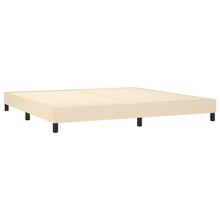 Load image into Gallery viewer, Letto Matrimoniale (con Materasso) Crema 200x200 cm in Tessuto