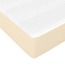 Load image into Gallery viewer, Letto Matrimoniale (con Materasso) Crema 200x200 cm in Tessuto