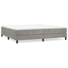 Indlæs billede til gallerivisning Letto Matrimoniale (con Materasso) Grigio Chiaro 200x200cm Velluto