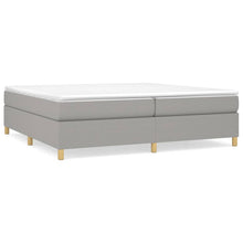 Indlæs billede til gallerivisning Letto Matrimoniale (con Materasso) Grigio Chiaro 200x200cm Tessuto
